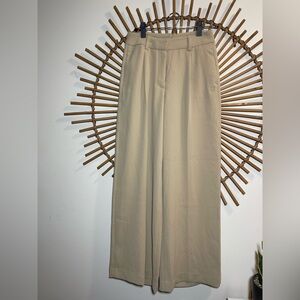 Tommy Hilfiger Wide-Leg Tan Trousers NWT Menswear Inspired Preppy Academia